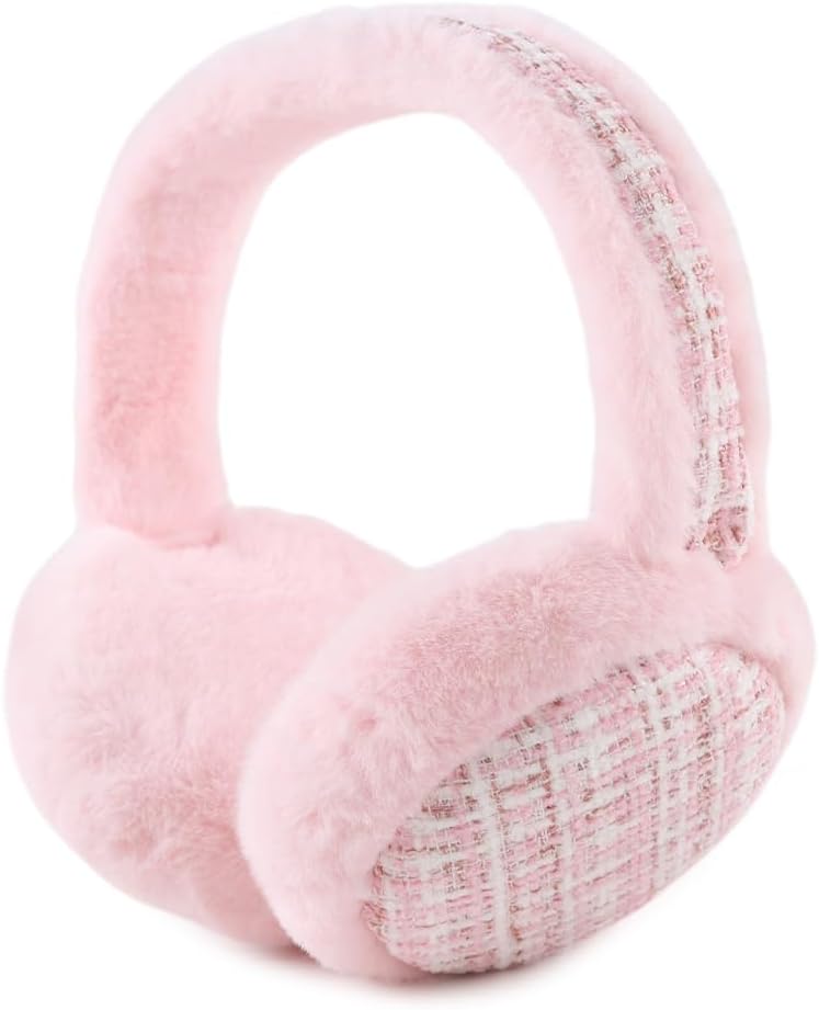 Peecabe Winter Women Earmuffs Faux Fur Girls Ear muffs Warm Unisex Kids Ear Covers Foldable Outdoor Boy Ear Warmers for Women - Image 1